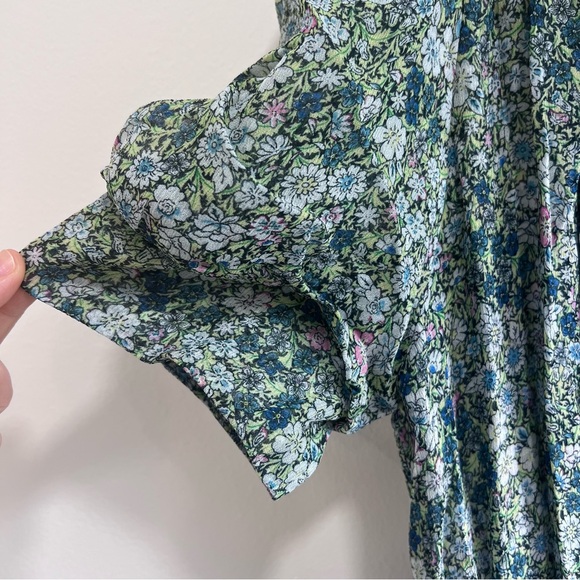 Zadig& Voltaire Betty Mousseline Liberty Garden Floral Wrap Dress, Mini, S - Picture 8 of 15